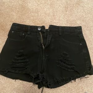Unknown Brand, Black Jean shorts, Size XS, Worn once, Good condition, Pockets